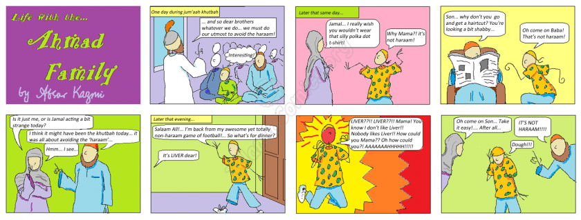 Life with the Ahmad Family Comics - That's Not Haram!
