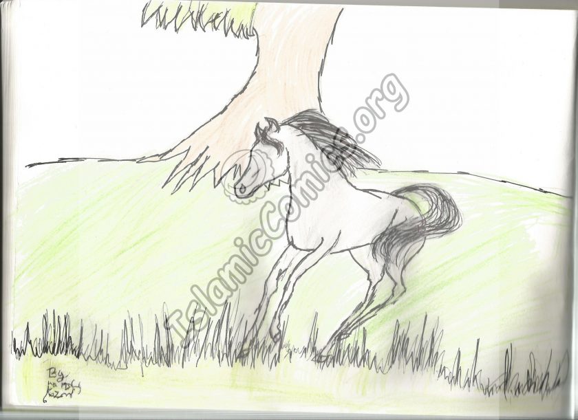 Horse Illustration by Wardah - Islamic Illustrations by Kids
