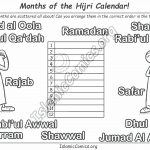 Islamic Months Activity Sheet - Islamic Activity Sheet
