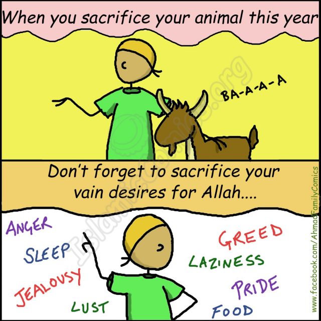 Before Your Sacrifice Your Animal this Eid ul Adha - Islamic Comics