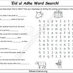 Eid ul Adha Word Search - Islamic Comics