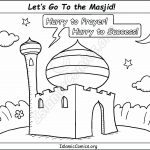 Let's go to the Masjid! - Islamic Coloring Page