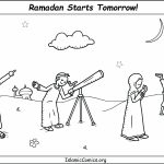 Ramadan Begins Tomorrow - Islamic Coloring Page