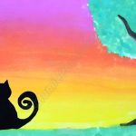 Cat in the Sunset - Hafsa Shaikh (Illustrations by Muslim Kids)