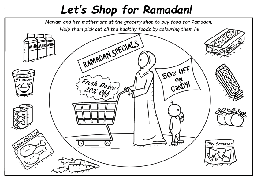 Let's Shop for Ramadan -Islamic Activity Page