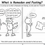 Mariam is Curious About Ramadan and Fasting - Islamic Coloring Page