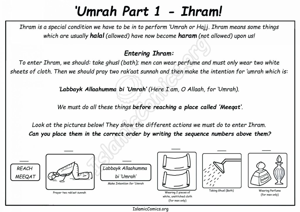 Umrah Part 1 - Ihram - IslamicComics.org
