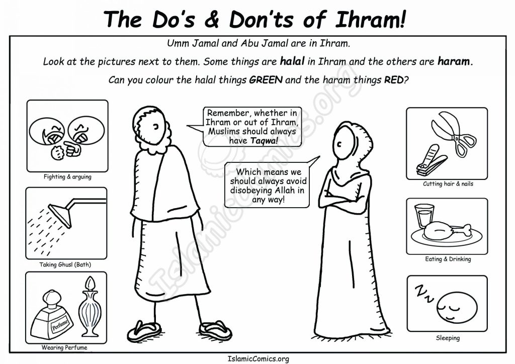 Do's & Don'ts of Ihram - IslamicComics.org