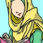 Muslim Girl Reading (Illustrations by Muslim Kids)