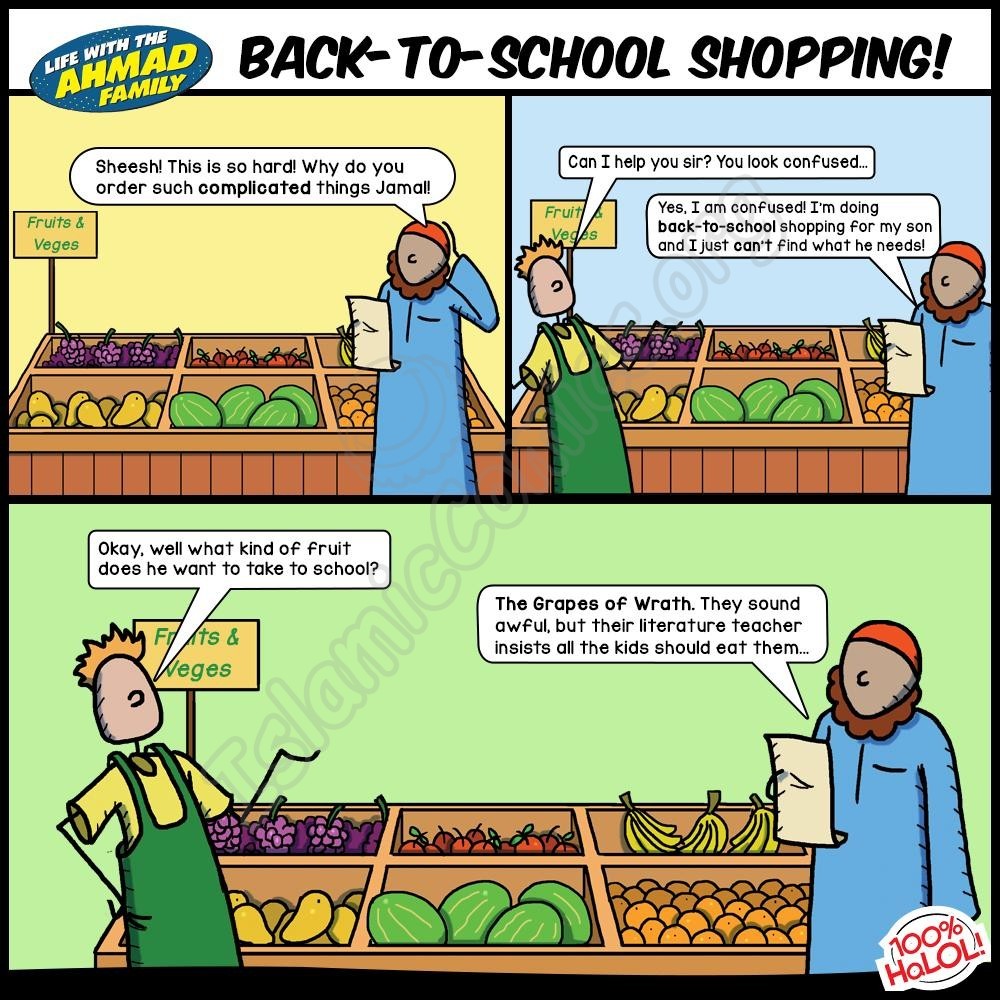 Back to School Shopping - Ahmad Family Comics!