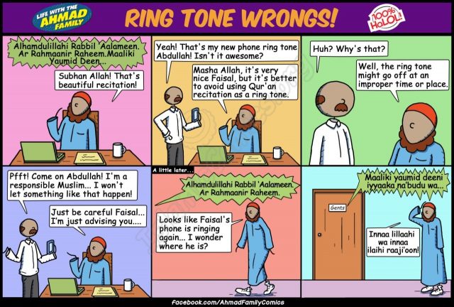 Ring Tone Wrongs - Islamic Comic