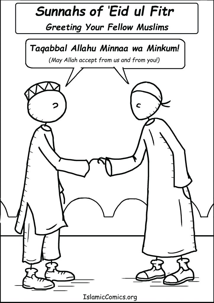 Sunnahs of Eid ul Fitr - Greetings (Islamic Comics)