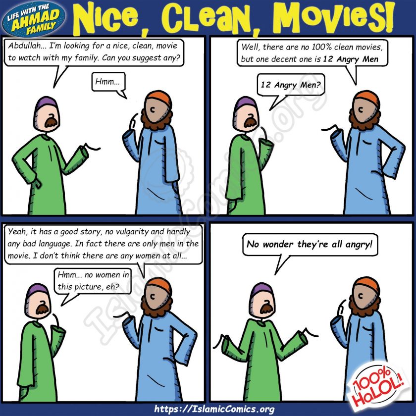 Nice, Clean Movies - Ahmad Family Comic