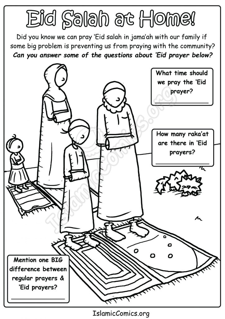 Pray Eid Prayers at Home - Answer the Questions