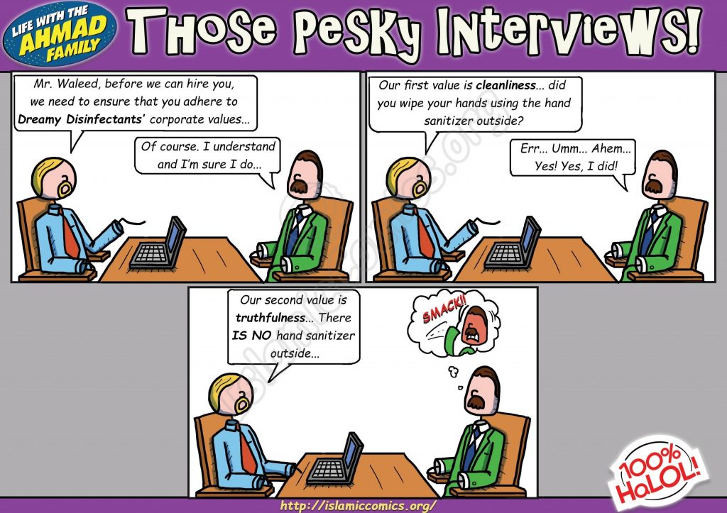 Ahmad Family - Those Pesky Interviews (Islamic Comic)