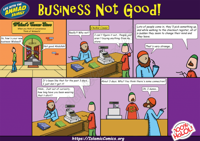 Ahmad Family Comic - Business Not Good