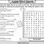 Angels Word Search - Islamic Activity Page