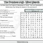 Prophets Word Search - Islamic Activity Pages