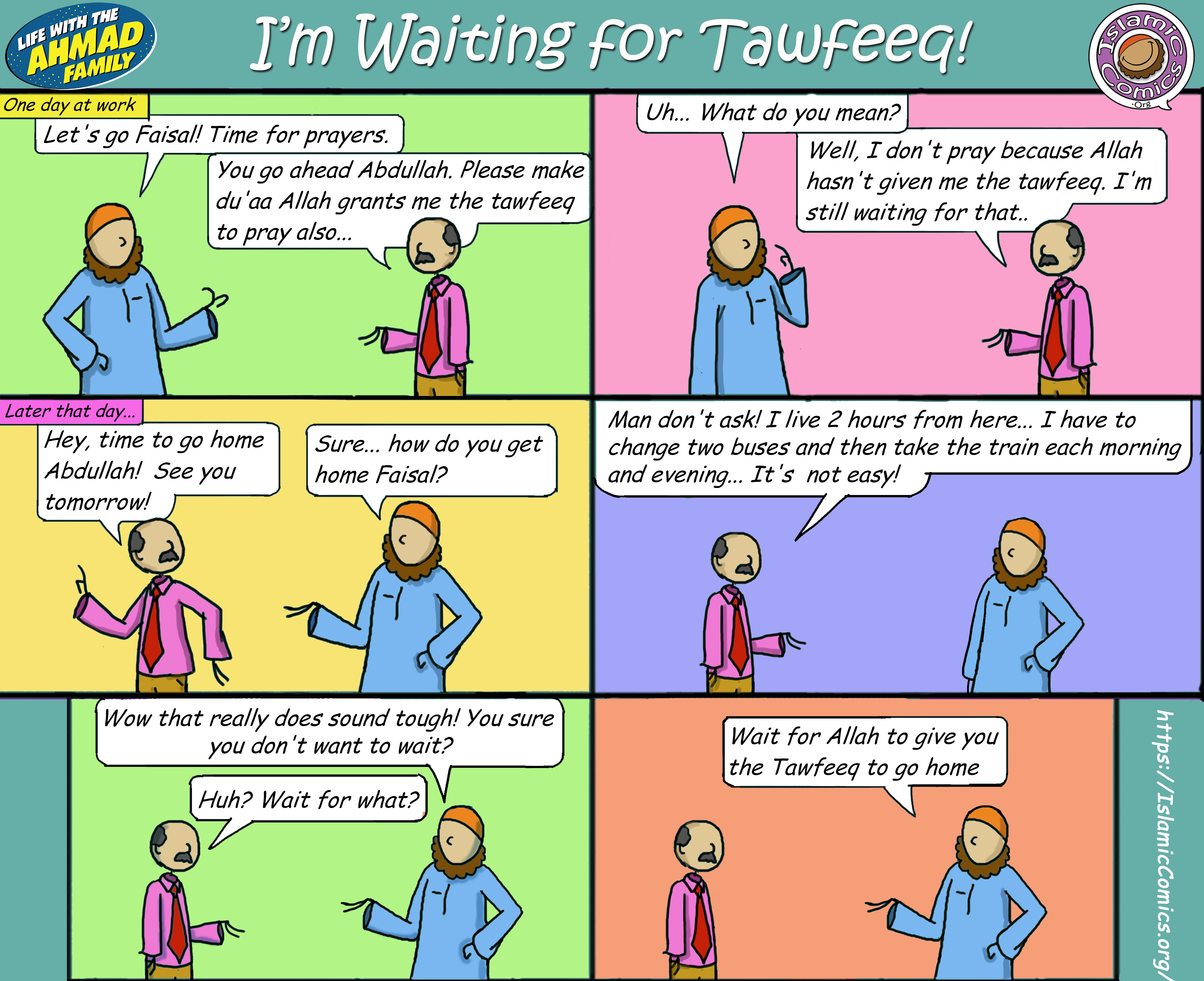 I'm Waiting for Tawfeeq - Ahmad Family Islamic Comic