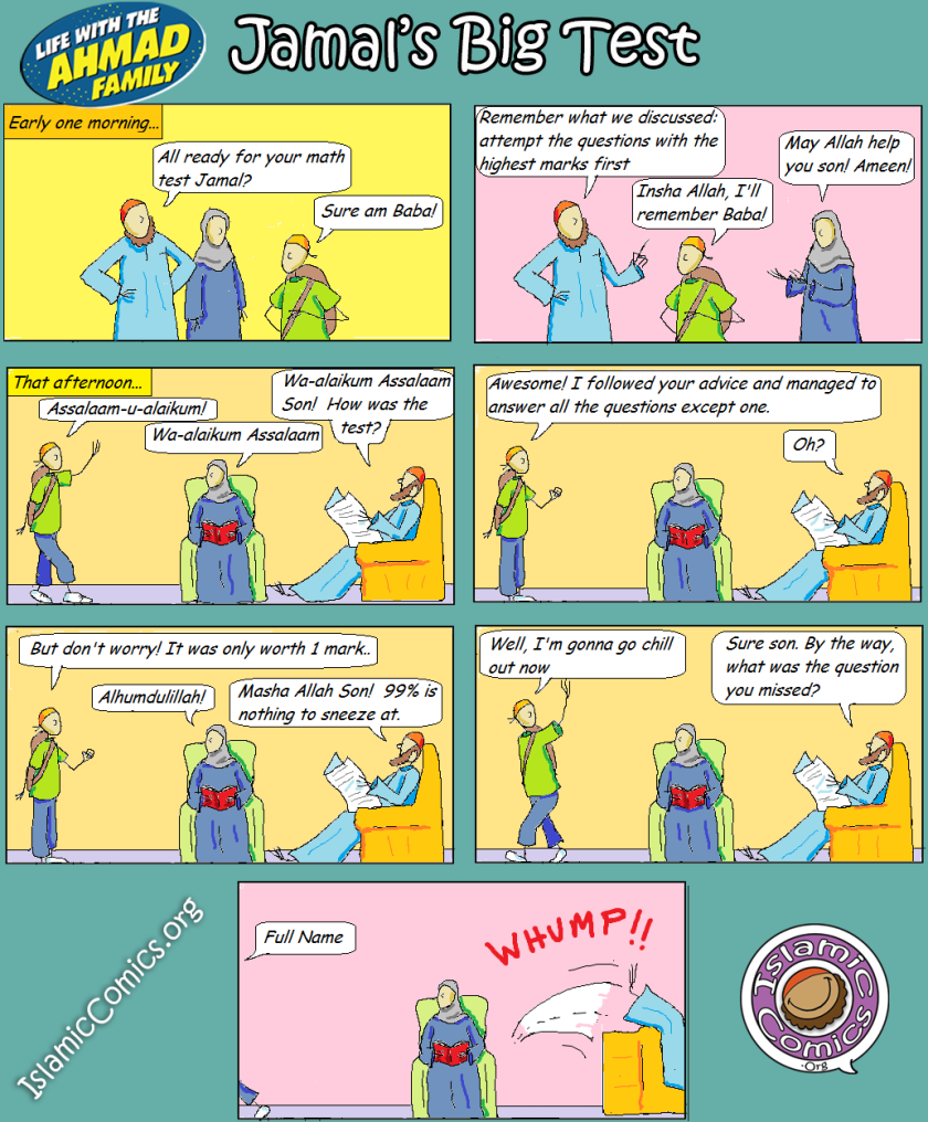 Jamal's Big Test - Ahmad Family Islamic Comic