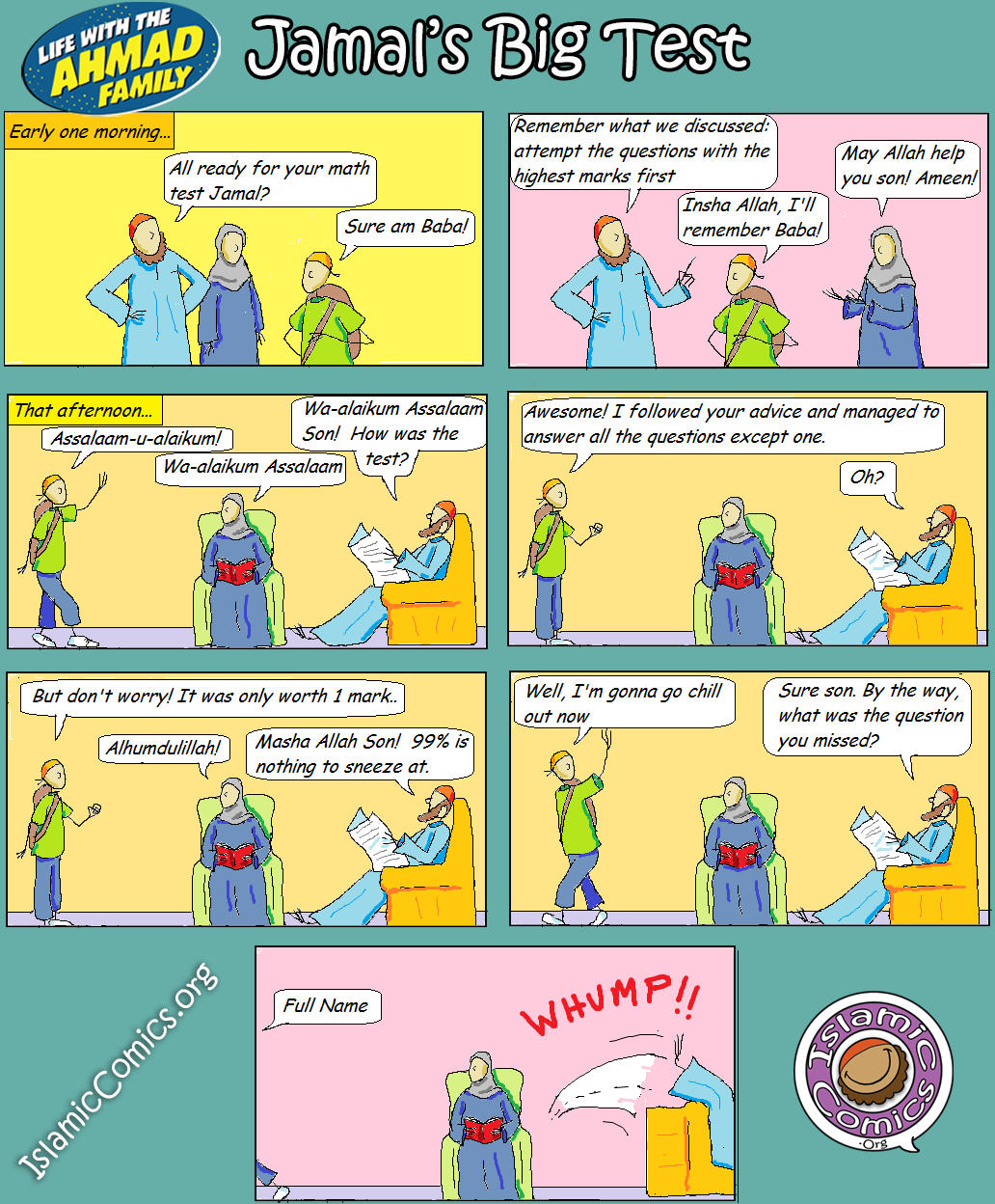 Jamal's Big Test - Ahmad Family Islamic Comic