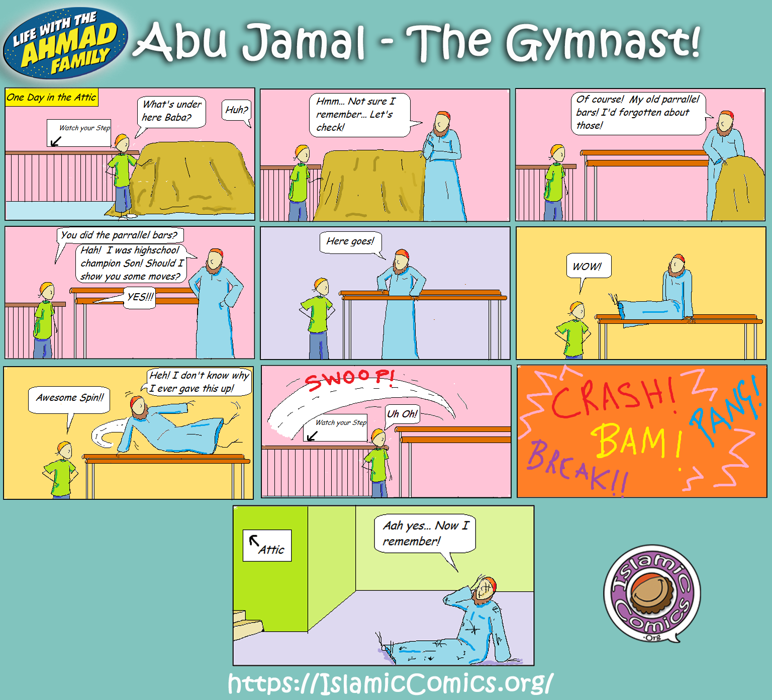 Abu Jamal, the Gymnast - Islamic Comic