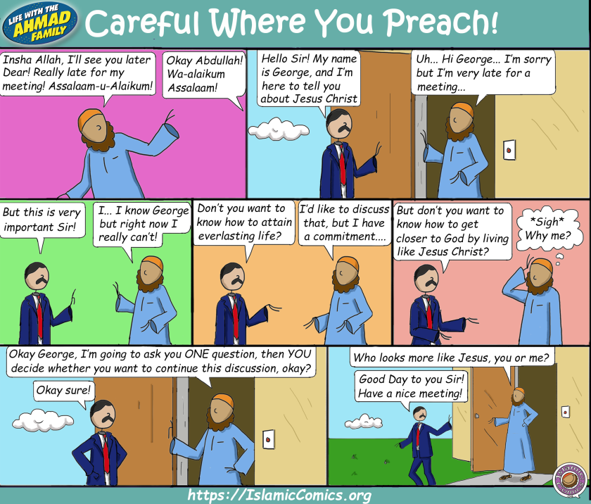 Careful Where You Preach - Islamic Comic