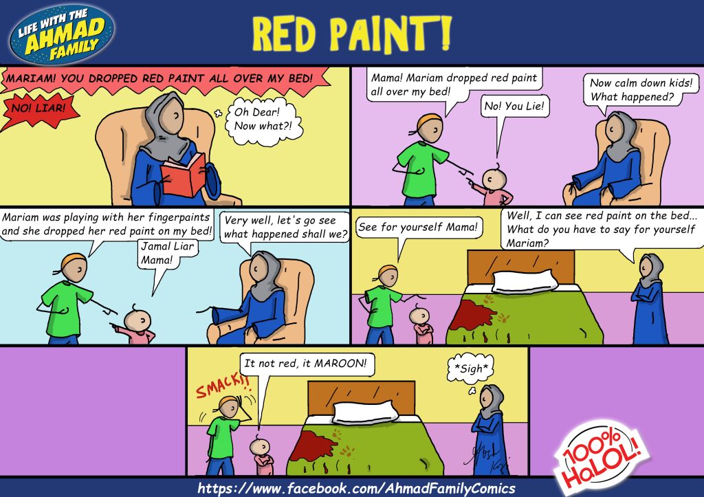 Red Paint - Islamic Comics